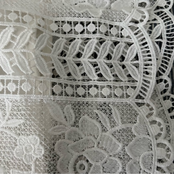 Lulu's Charmed Ivory Lace MIDI Dress - Picture 2 of 3